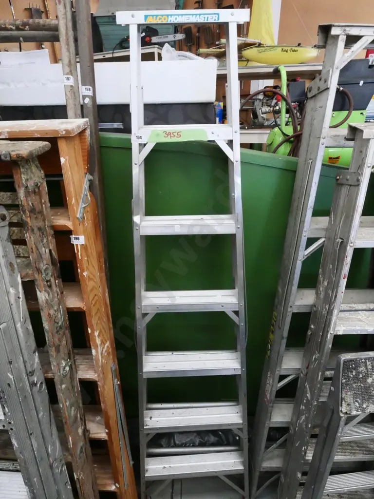 Alco 5-step aluminium ladder Image 1++