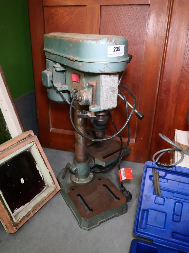 vintage 5-speed drill press Image 1++
