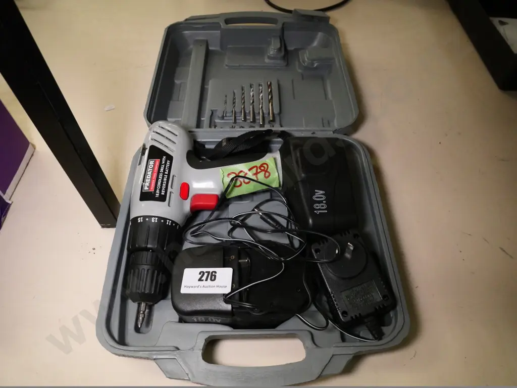 cased Predator 18v cordless drill Image 1++
