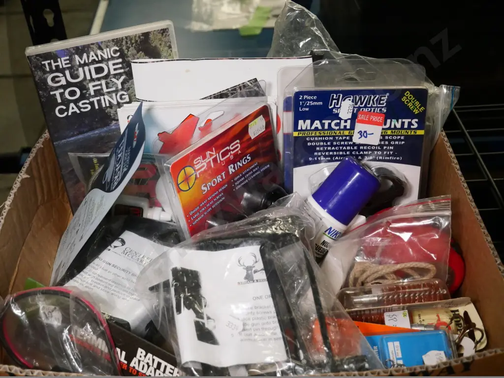 box of hunting and fishing accessories Image 1++