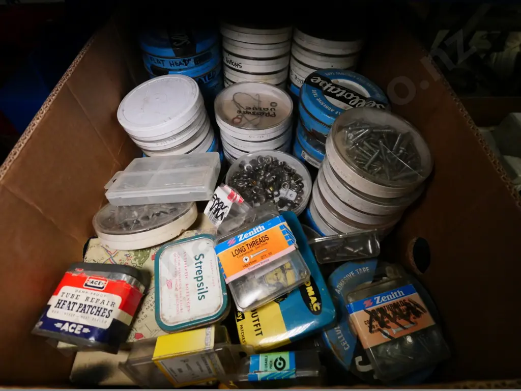 box of numerous screws, fasteners, etc. Image 1++