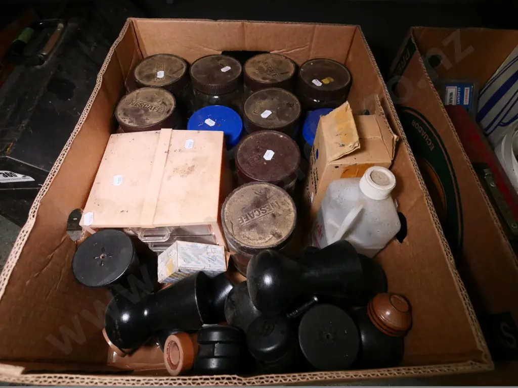 box of screws, nails, casters, etc. Image 1++