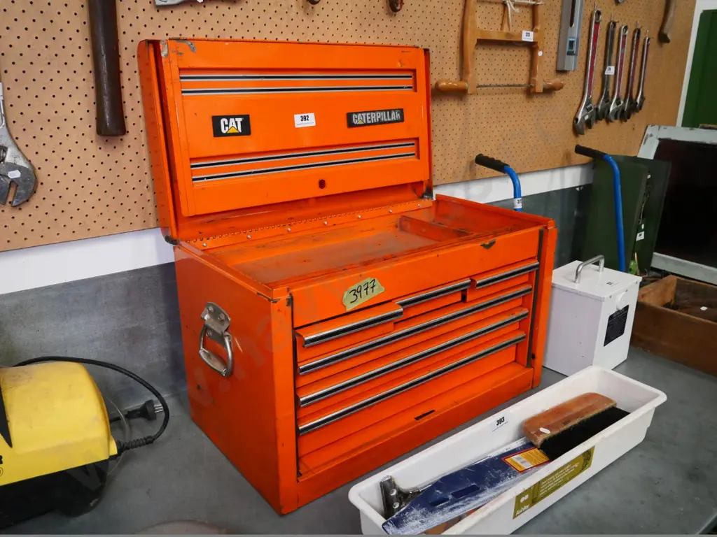 orange metal workshop storage unit Image 1++