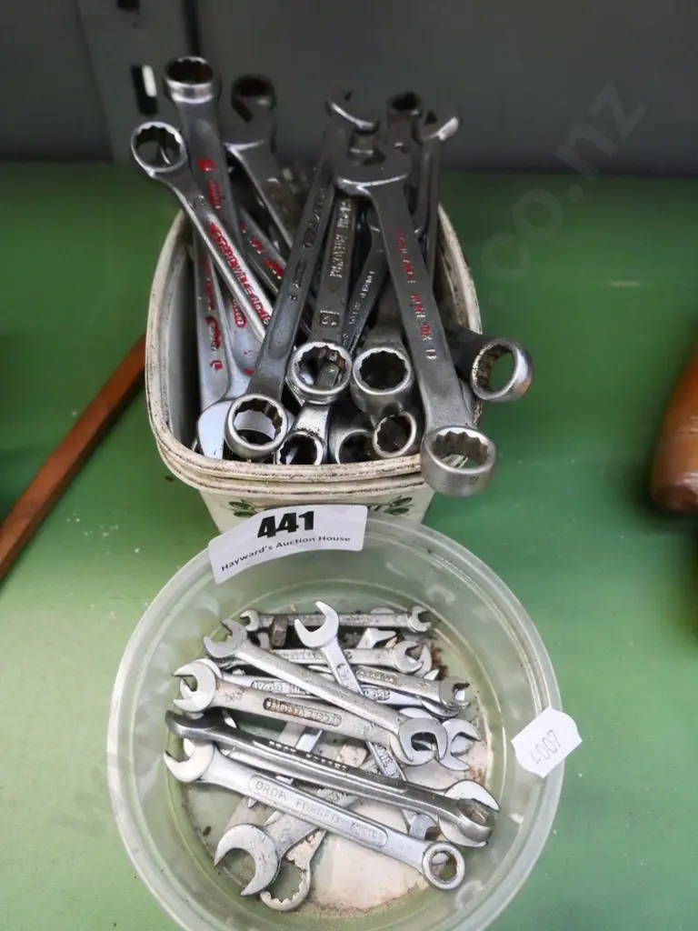numerous open-end and ring spanners Image 1++