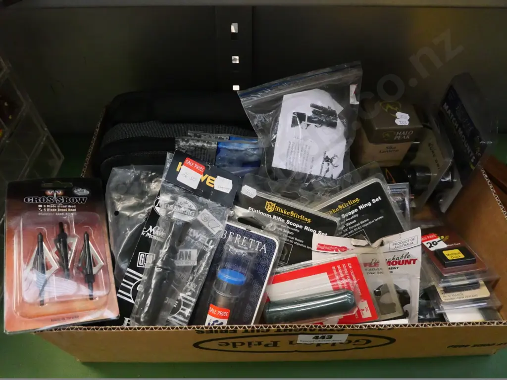box of hunting and fishing accessories Image 1++