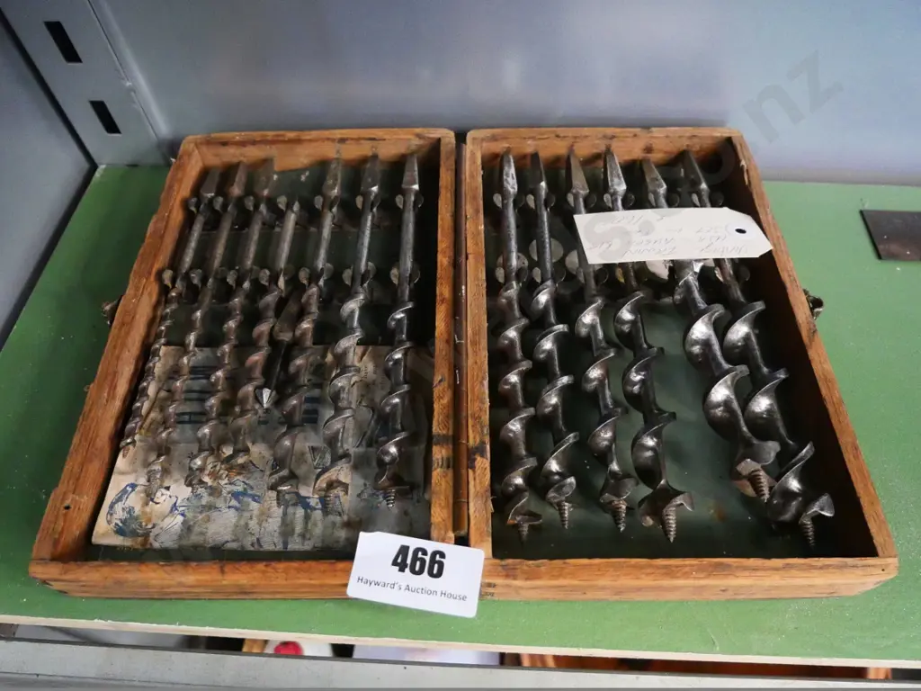 box of wood-cased auger bits Image 1++