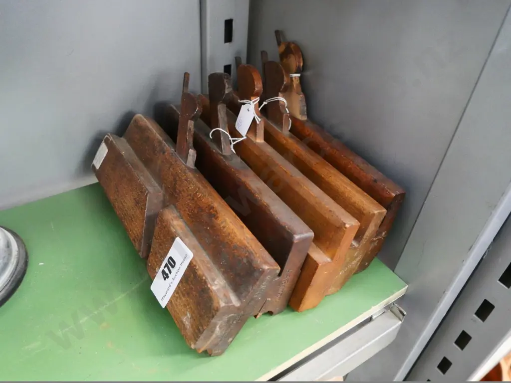 5 wooden moulding planes Image 1++