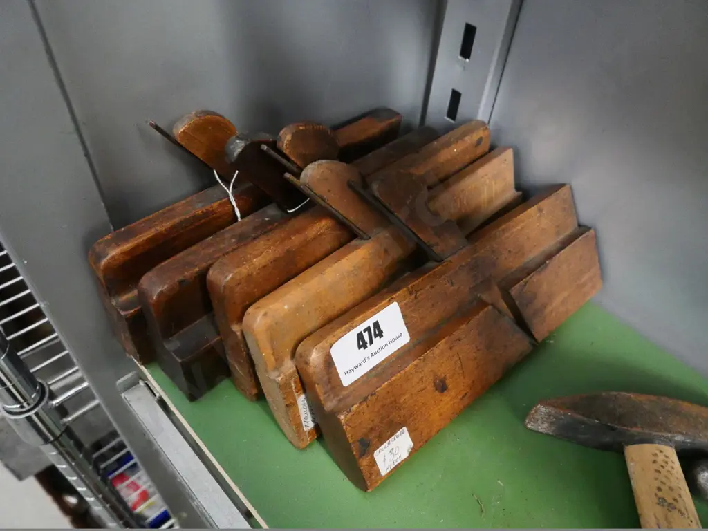 5 wooden moulding planes Image 1++