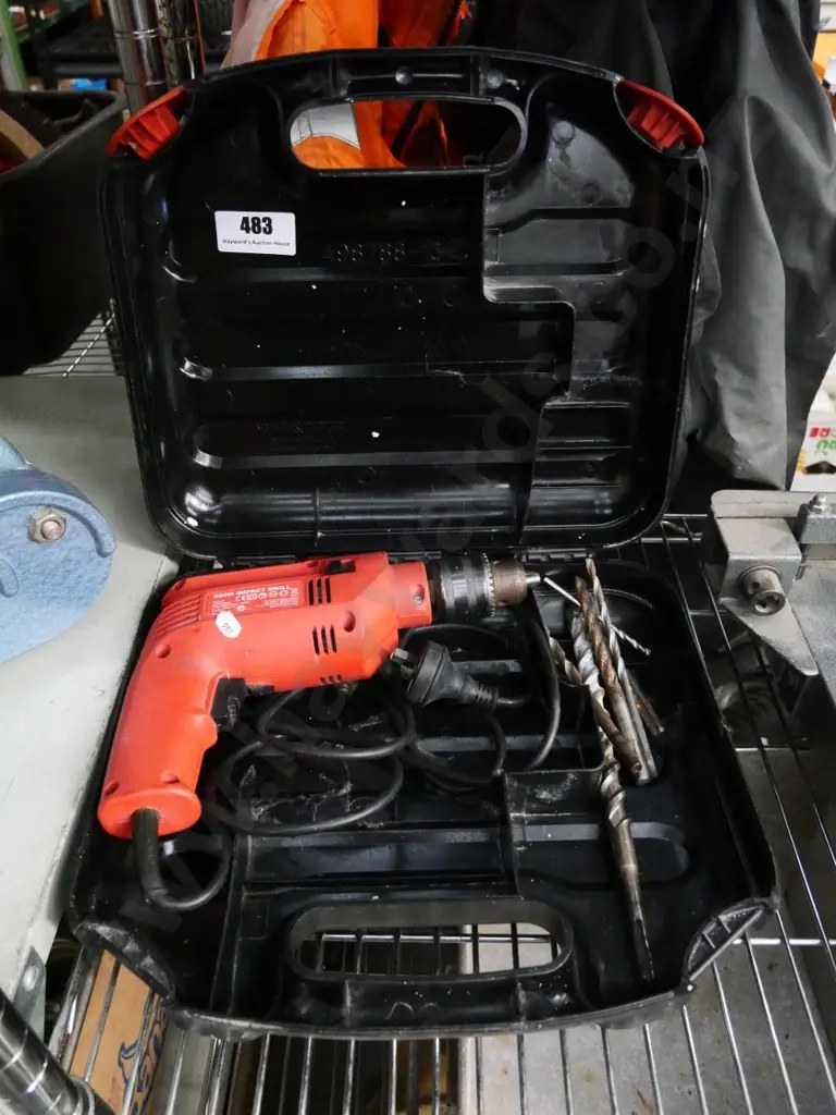 cased corded impact drill Image 1++