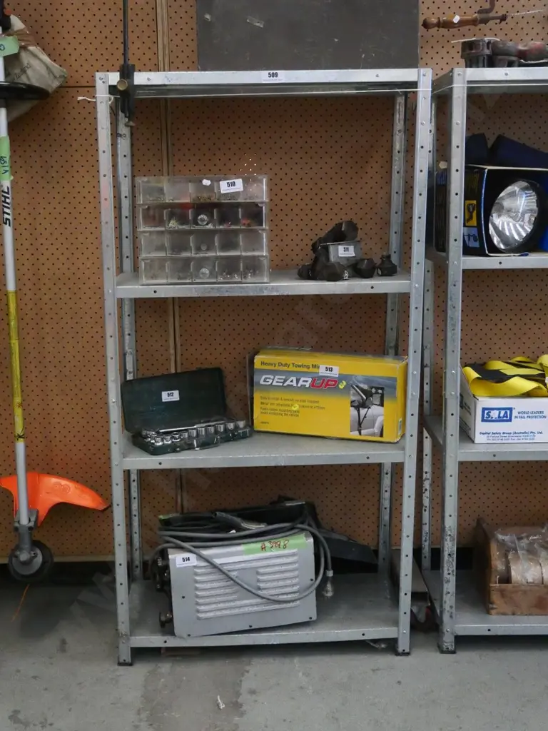 galvanised workshop shelves Image 1++