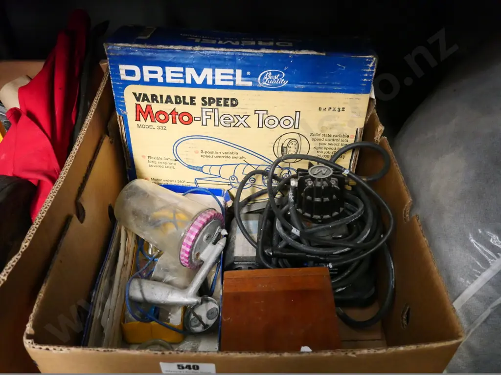 box of Moto flex tool, small air compressor,  Image 1++