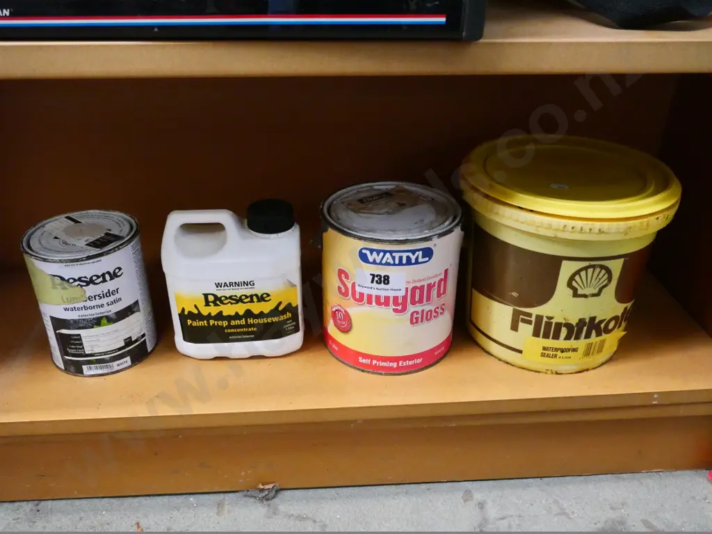waterproofing sealant, paint, house cleaner, etc. Image 1++