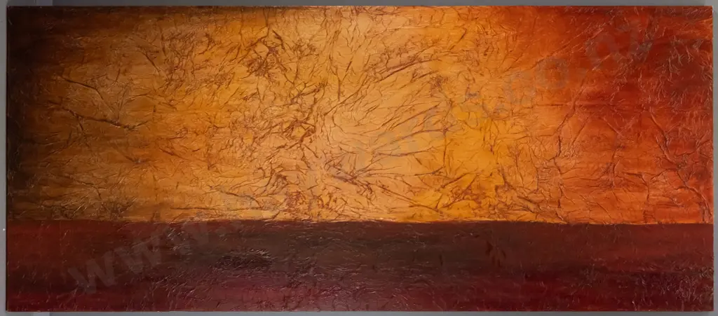 K Pattie - mixed media on board - "Plane Series" H-860 W-1990 Image 1++