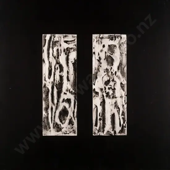 Stephen Bessant  - pair of mixed media on boards - each is H-400 W-400