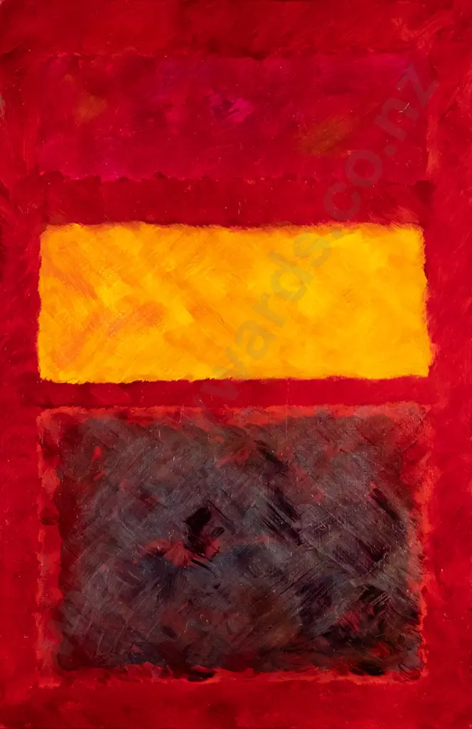Sarah McKay - acrylic on board - "Core Heat #1" H-470 W-300 Image 1++