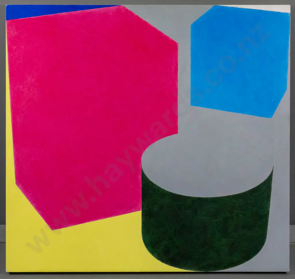 David Jowett - acrylic on boxed canvas - abstract H-680 W-720 Image 1++