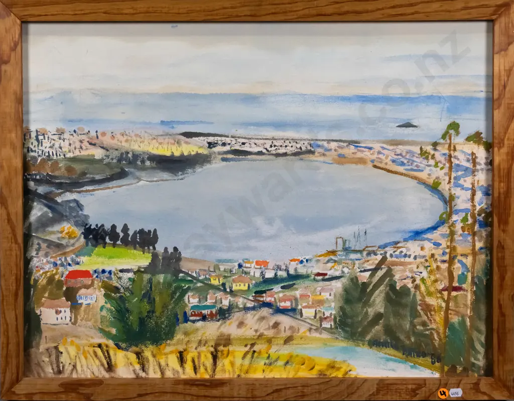 Annie Baird 1986 - framed oil on canvas - "From Pine Hill II"  H-490 W-630 Image 1++