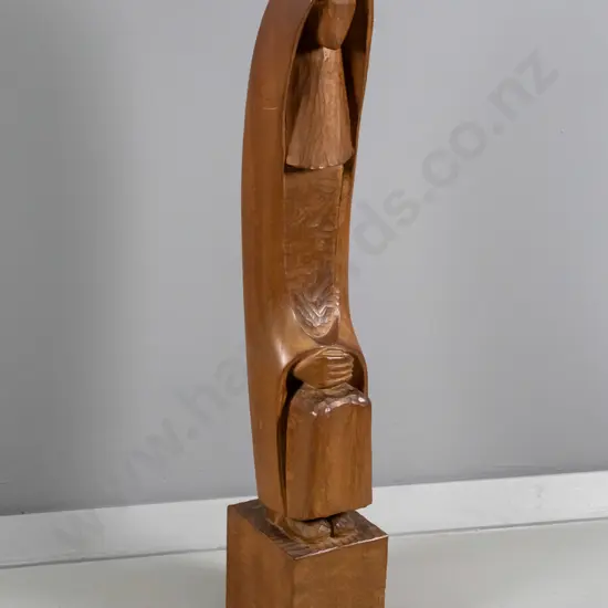 John Middleditch - carved wood religious sculpture - some scratches H-660