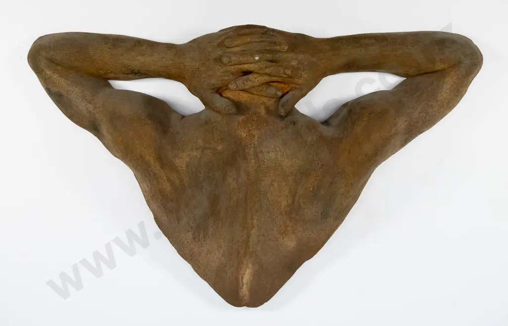 The Laughing Museum - body cast sculpture "Back Stretch For You" H-500 W-780 Image 1++
