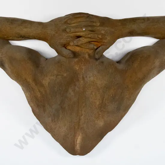 The Laughing Museum - body cast sculpture "Back Stretch For You" H-500 W-780