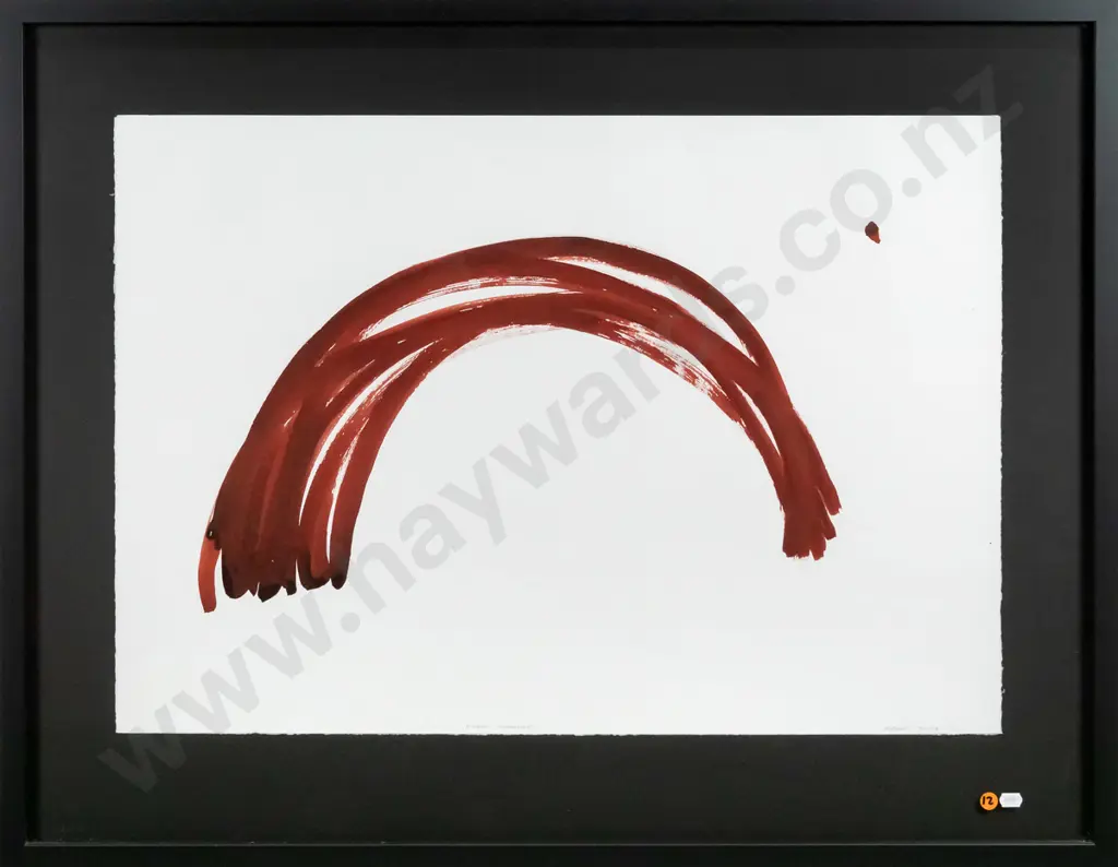 Simon Kaan 2006 - framed ink on paper "Whero Kahuraki" H-490 W-700 Image 1++