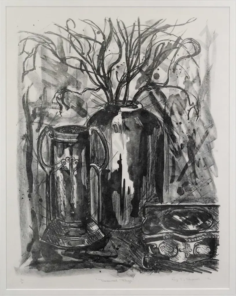 Ray T Sheppard 91 - framed ltd edition print 6/6 "Treasured things" H-550 W-430 Image 1++