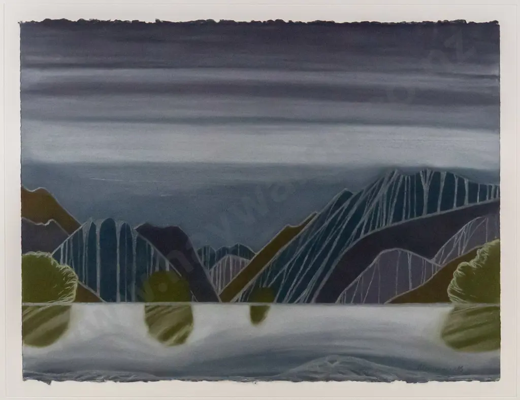 Marilynn Webb '99 - framed mixed media - untitled H-580 W-760 Image 1++