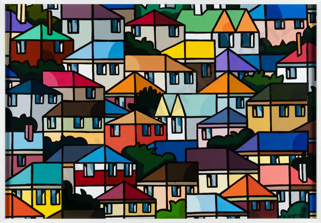 Nic Dempster 2016  - framed oil - Our First Home H-280 W-400 Image 1++