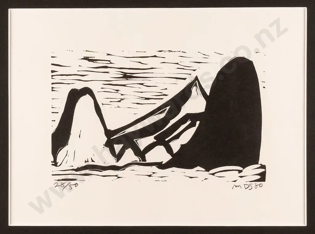 Michael Smither '80 - framed screenprint 28/50 - untitled H-110 W-170 Image 1++
