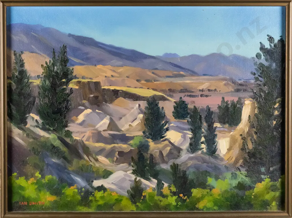 Ian Smith - framed oil - "Bannockburn" H-280 W-380 Image 1++