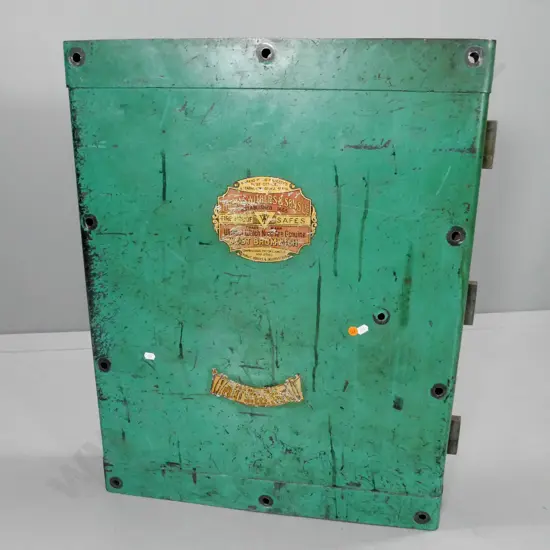 Thomas Withers & Sons Ltd bent steel safe door H-750 W-600 D-110