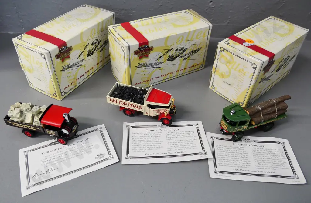 3 Matchbox Collectables die-cast vintage trucks in original packaging with certificates Image 1++
