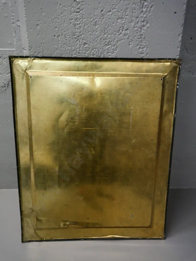 Beefeater gin tin advertising - has dents and general wear and tear H-640 W-530 Image 1++