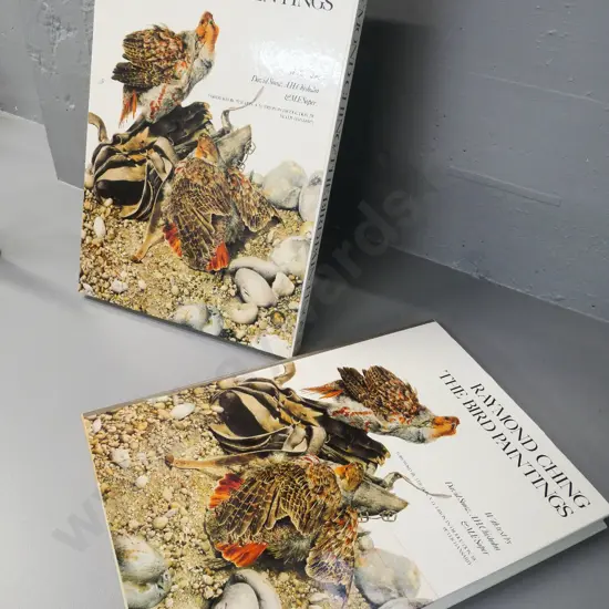 slip-cased large hard hard cover book - Raymond Ching - The Bird Paintings - pub. 1978 - tear to DJ, otherwise V.good