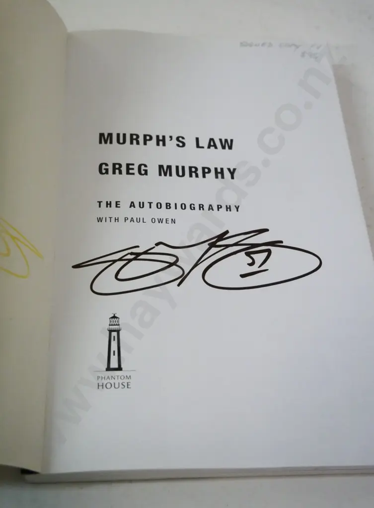 signed copy Greg Murphy - Murphy's Law - 2004, very good condition Image 1++