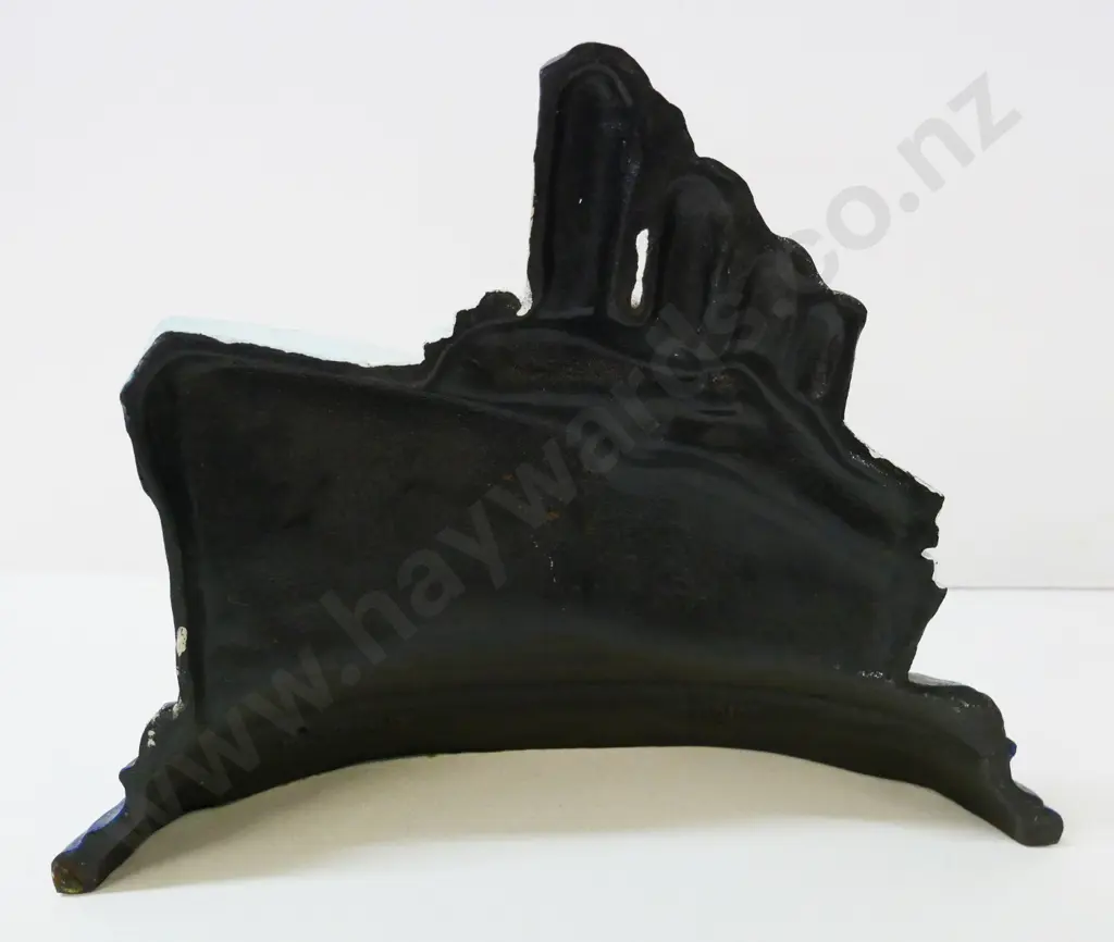 painted cast iron Titanic door stop - Wright Studios moulded into back Image 1++