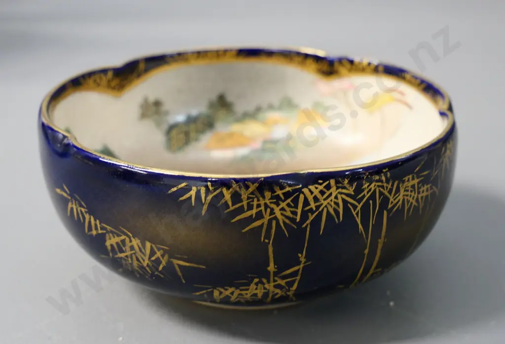 small Japanese fine Satsuma bowl with maker's mark - H-50 Diameter 120 Image 1++