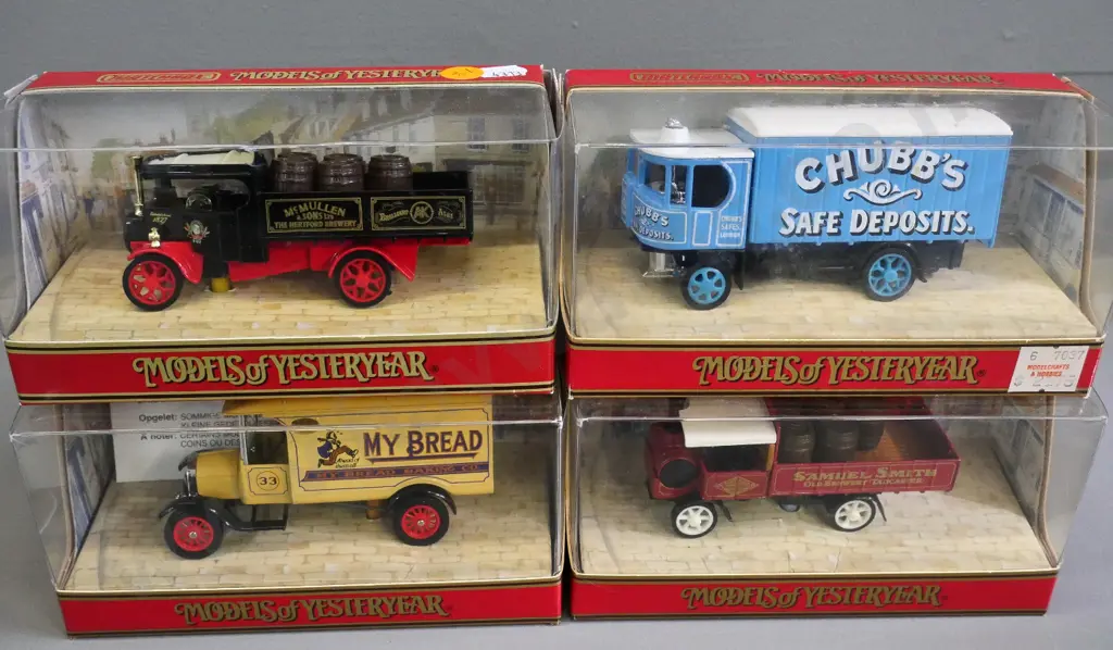Matchbox Models of Yesteryear - 4 delivery trucks Image 1++