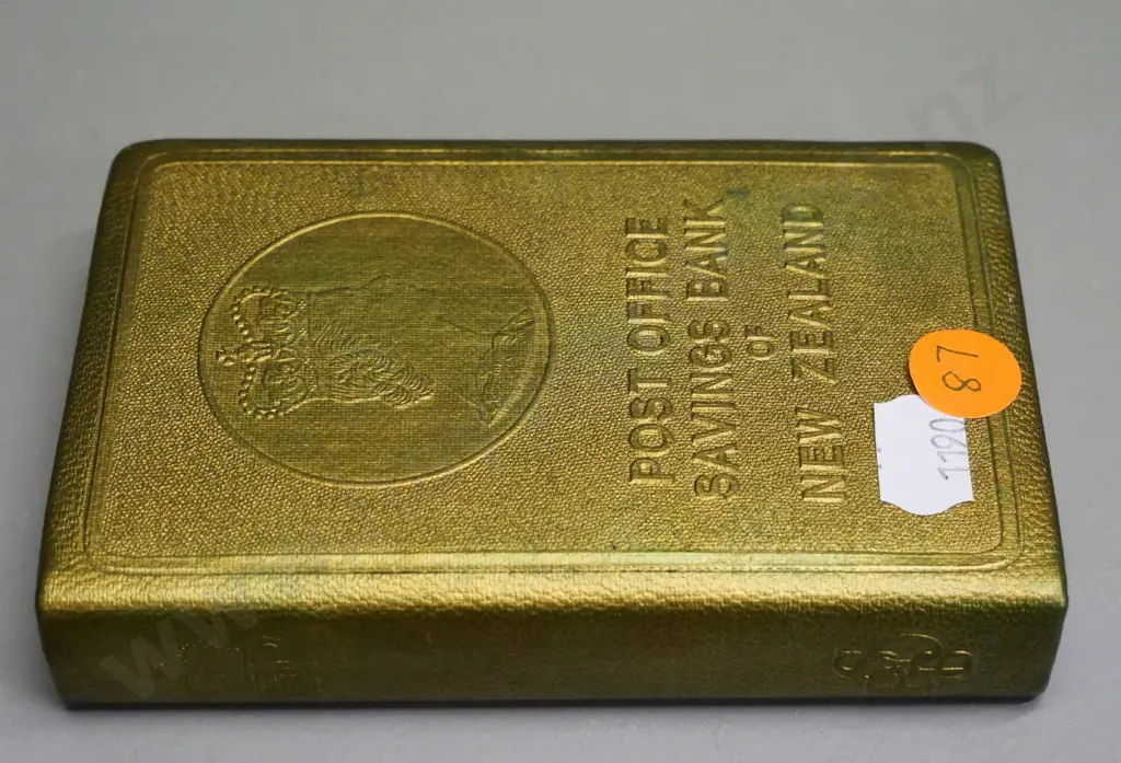 pressed brass New Zealand Post Office Savings Bank money box Image 1++