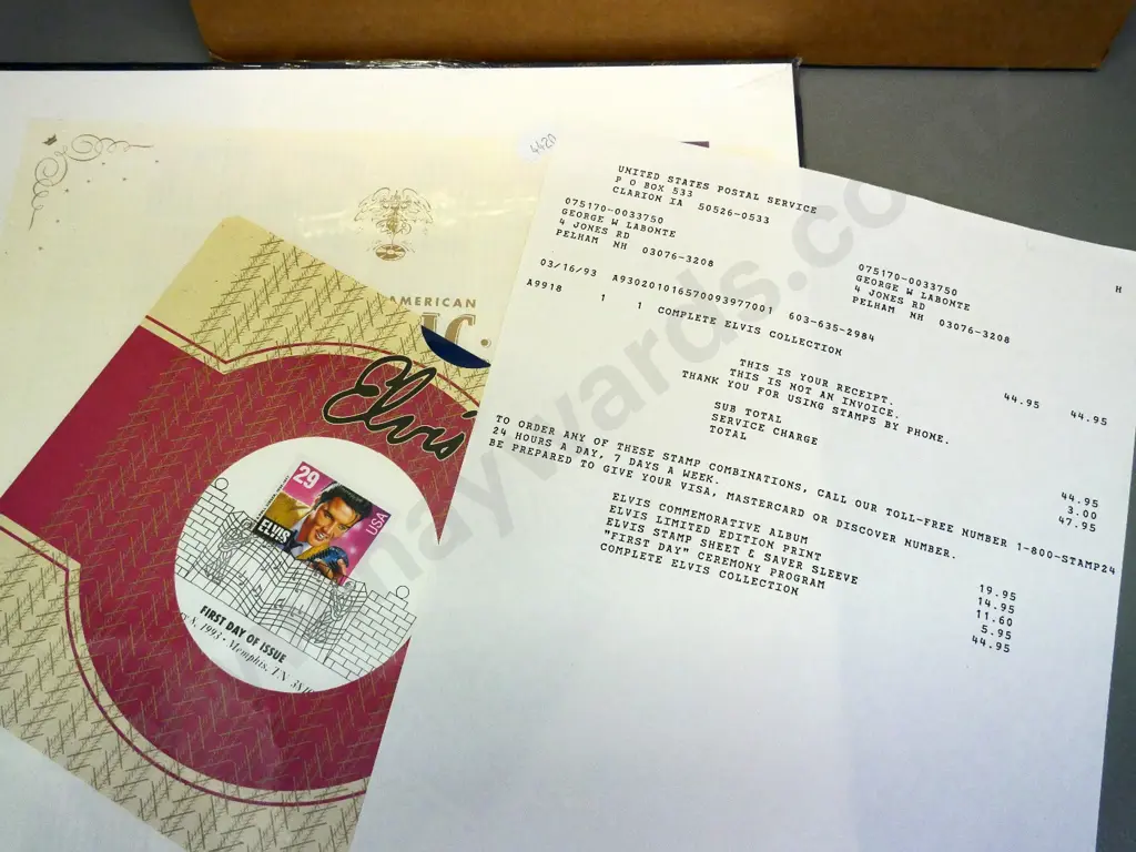 1993 US Postal Service Elvis Presley "Complete Elvis Collection" - postal stamp sheet, print, booklet, etc. still sealed Image 1++