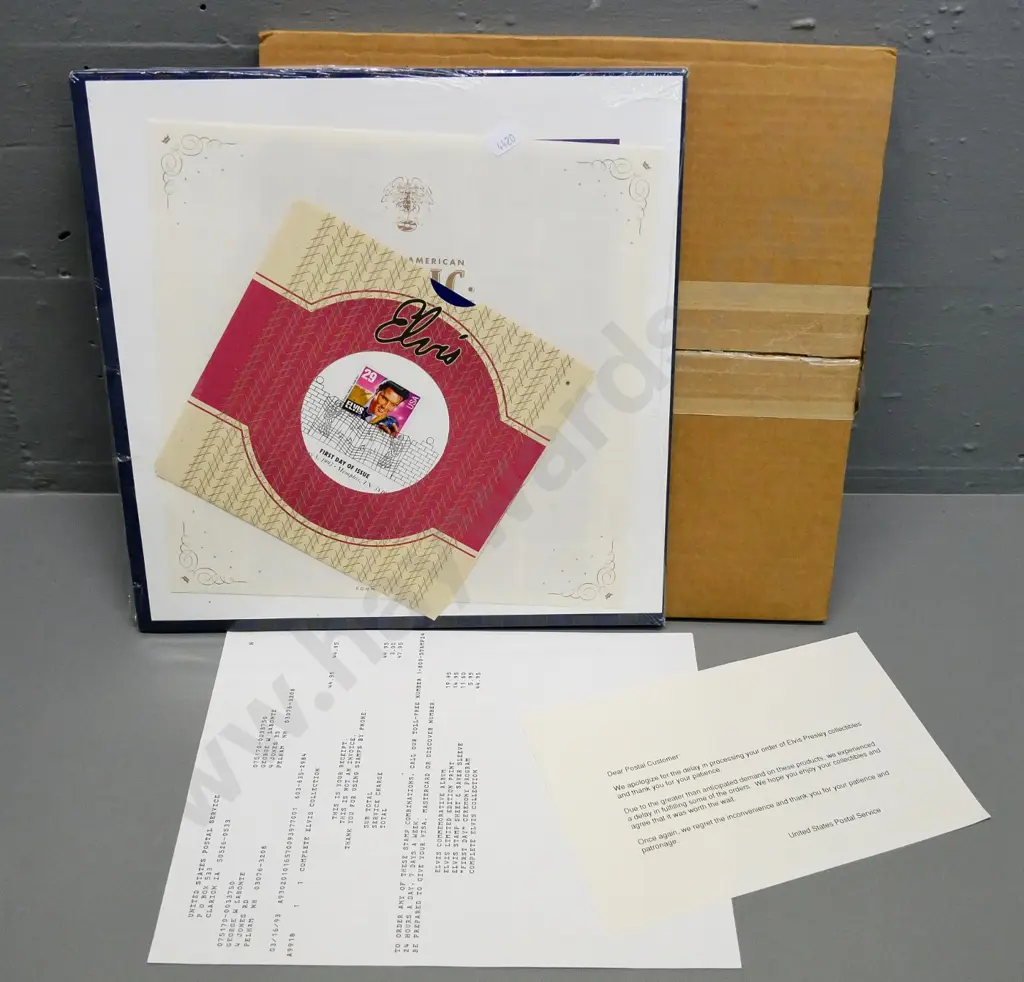 1993 US Postal Service Elvis Presley "Complete Elvis Collection" - postal stamp sheet, print, booklet, etc. still sealed Image 1++