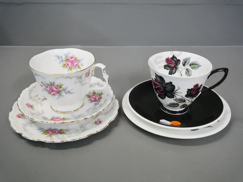 2 Royal Albert trios - Masquerade and Tranquility patterns Image 1++