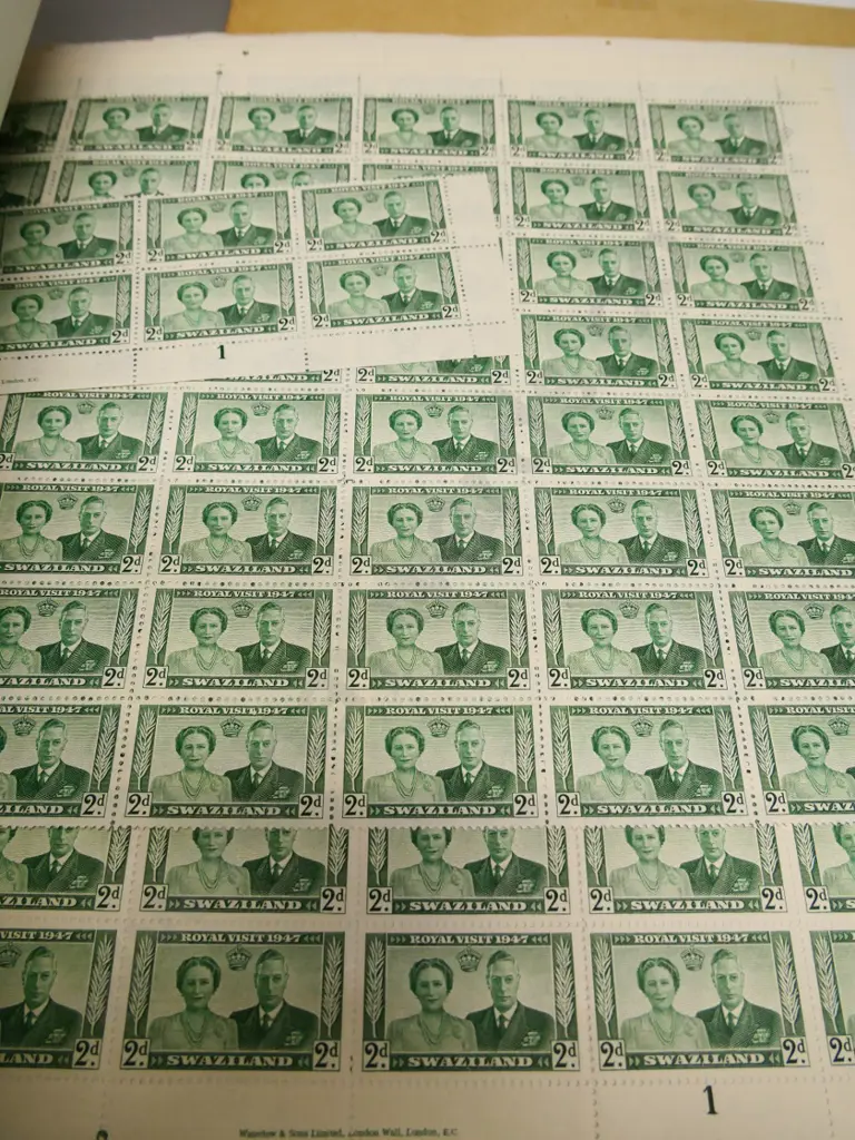 2 volumes loose mint stamp sheets/part sheets - Royal visits/coronation, NZ, Cook Islands, Rhodesia, South Africa etc. Image 1++