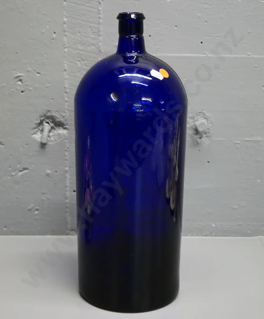 large blue glass bottle H-400 Image 1++