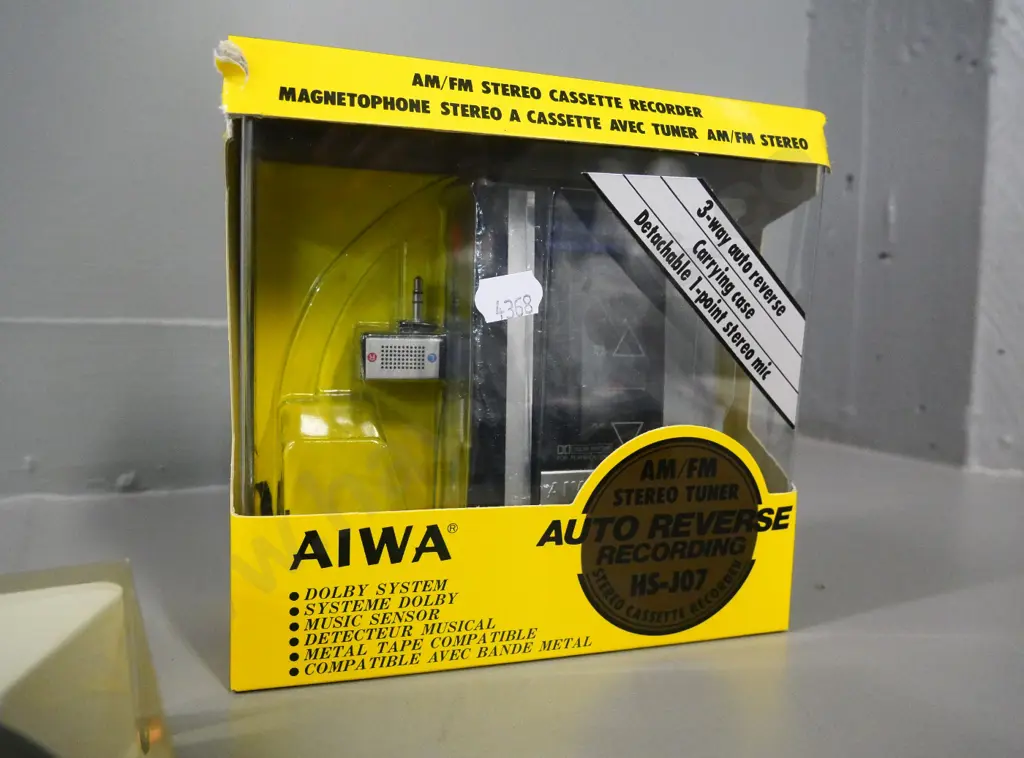 retro Sony Walkman GX35  and Aiwa HS-J07 cassette recorders, pair of Aiwa headphones, accessories Image 1++
