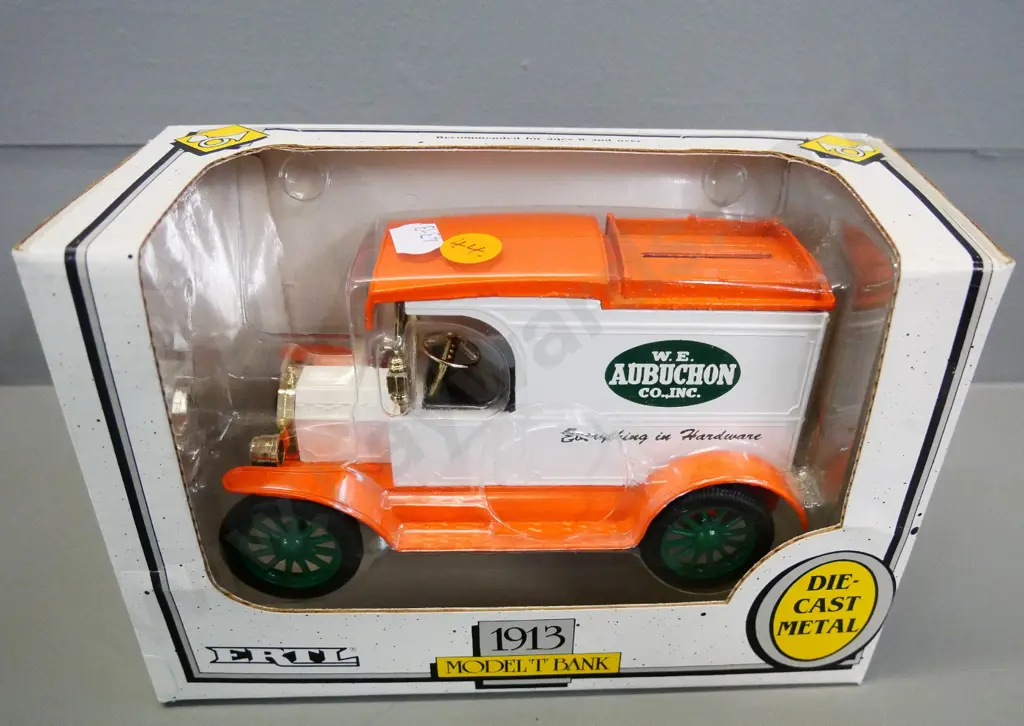 boxed ERTL 1:25 scale die-cast vehicle money box - Model T van Image 1++