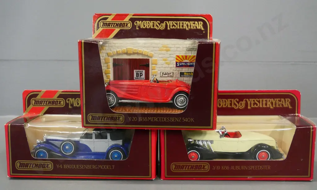 3 boxed Matchbox Models of Yesteryear - vintage luxury cars Image 1++