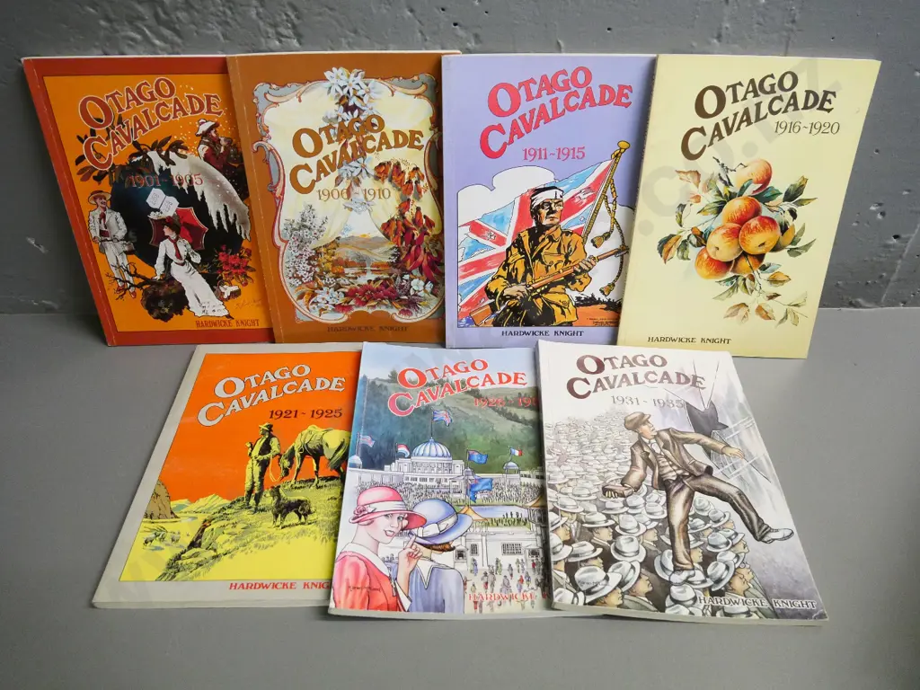 Hardwicke Knight's Otago Cavalcade - set of 7 volumes from 1901 thru 1935 Image 1++