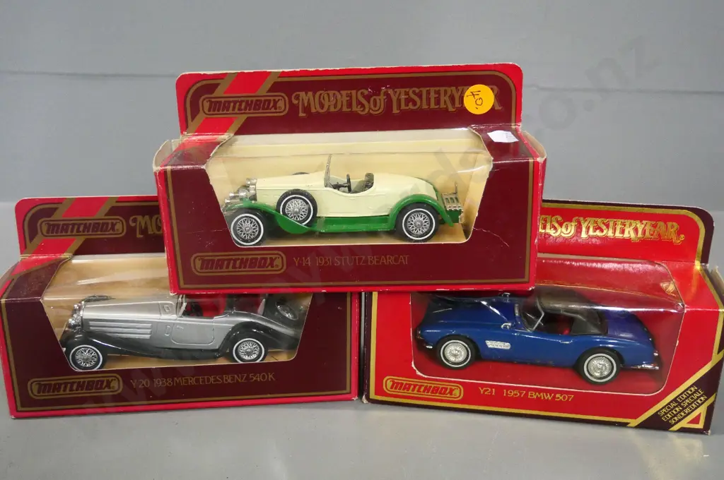 3 boxed Matchbox Models of Yesteryear - vintage luxury cars Image 1++