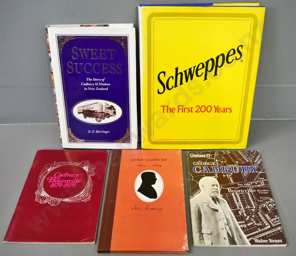 5 books on the history of Cadbury Hudson and "Schweppes - the First 200 Years" Image 1++